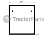 Предно стъкло - John Deere 3200, 3400, 3215, 3415, 3220, 3420