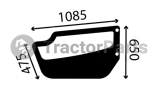 Стъкло за лява врата (долна част, тонирано, плоско) - Massey Ferguson 8900