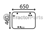 Задно стъкло (плоско, тонирано) - Massey Ferguson 8900, 8925