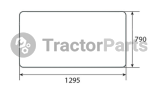 Предно стъкло (извито, тонирано) - Deutz Agrovector