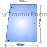 Странично стъкло (дясно) за Case IHC, Ford New Holland