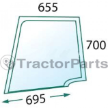 Стъкло за лява врата (горна част, плоско) - Case IHC JX, New Holland TDD серия