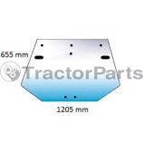 Стъкло (задно, плоско) - Case IHC CS, CVX, New Holland T7500, TVT серия