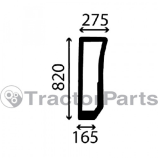 Стъкло (предно дясно, извито) - Case IHC Quantum, Ford New Holland T4, T4000, TNF серия