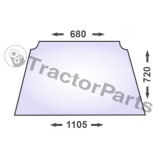 Стъкло (предно, извито) - Case IHC JXC, Quantum, New Holland T4000, TND, TNS серия