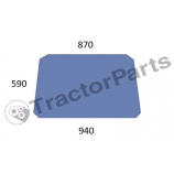 Стъкло (предно, плоско) - Case IHC CS, Massey Ferguson 100 серия