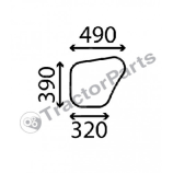 Стъкло за врата (долна част, плоско) - Case IHC CS, Massey Ferguson 100 серия