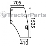 Стъкло за дясна врата (извито) - Case IHC JXU, New Holland T5000, TLA серия