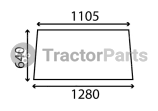Задно стъкло (плоско) - John Deere 20,30, Ford 600, Deutz 06 серия