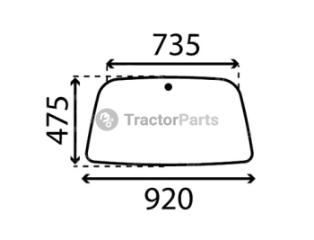 Geam Trapa - John Deere 3800 serie