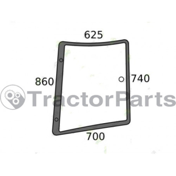 Glass Overwing, RH - Massey Ferguson 6100, 6200, 6400, 7400, 8100, 8200 Series